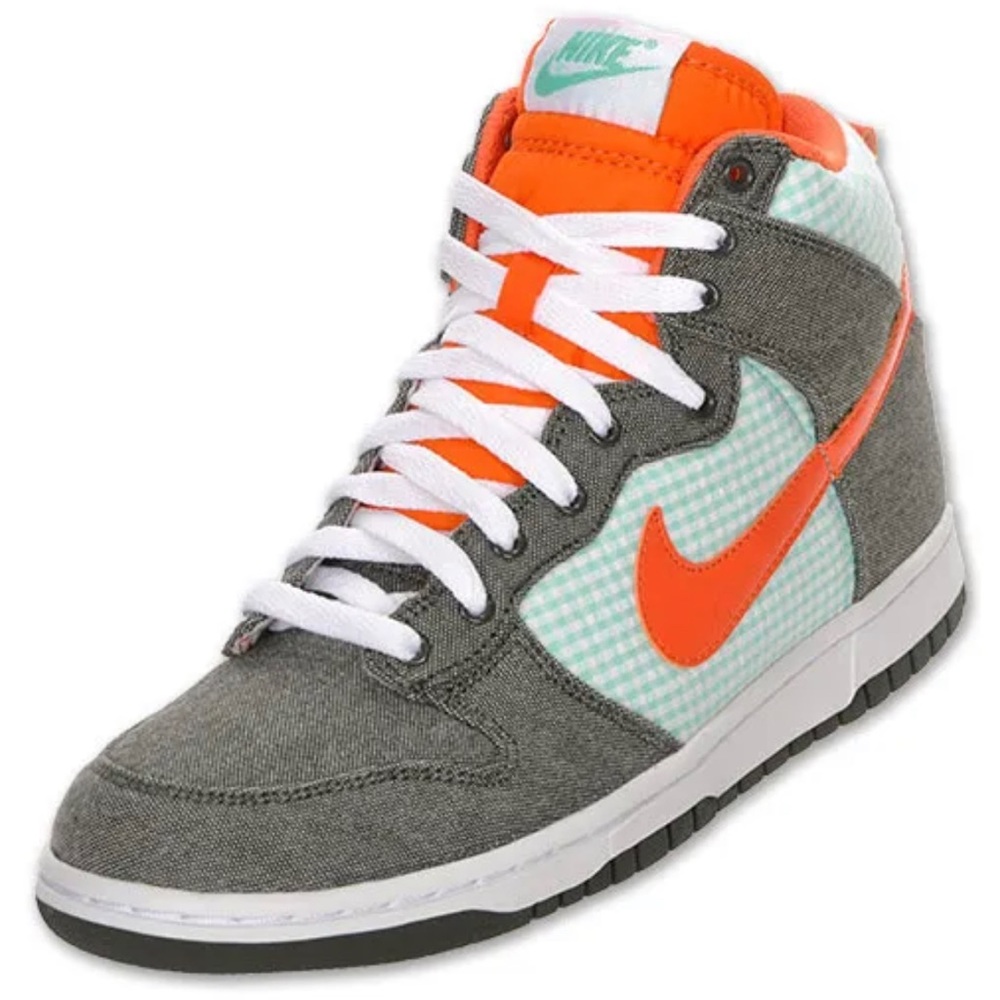 Nike Dunk High - Grey - Orange - Green